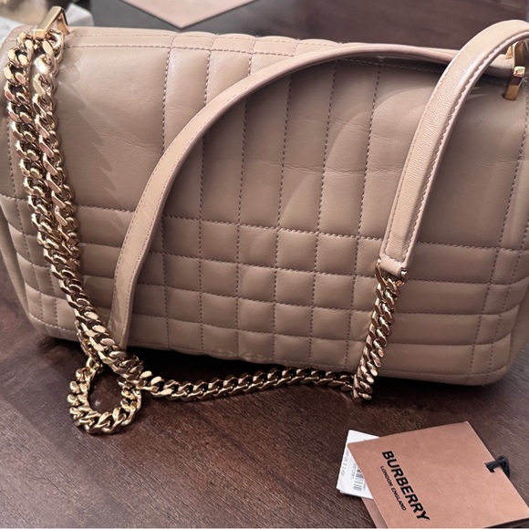 Burberry Tan Quilted Crossbody Bag - Picture 6 of 16